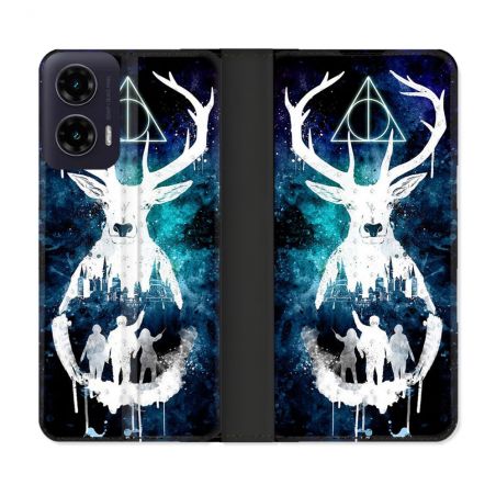 Housse cuir portefeuille Pour Motorola G35 5G Harry Potter Patronome