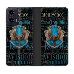 Housse cuir portefeuille Pour Motorola G35 5G Harry Potter Serdaigle
