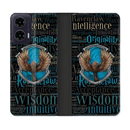 Housse cuir portefeuille Pour Motorola G35 5G Harry Potter Serdaigle