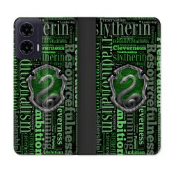 Housse cuir portefeuille Pour Motorola G35 5G Harry Potter Serpentar