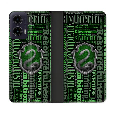 Housse cuir portefeuille Pour Motorola G35 5G Harry Potter Serpentar