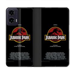 Housse cuir portefeuille Pour Motorola G35 5G Jurassic Park Affiche