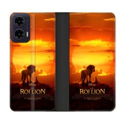 Housse cuir portefeuille Pour Motorola G35 5G Le Roi Lion Affiche