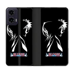 Housse cuir portefeuille Pour Motorola G35 5G Manga Bleach Duo