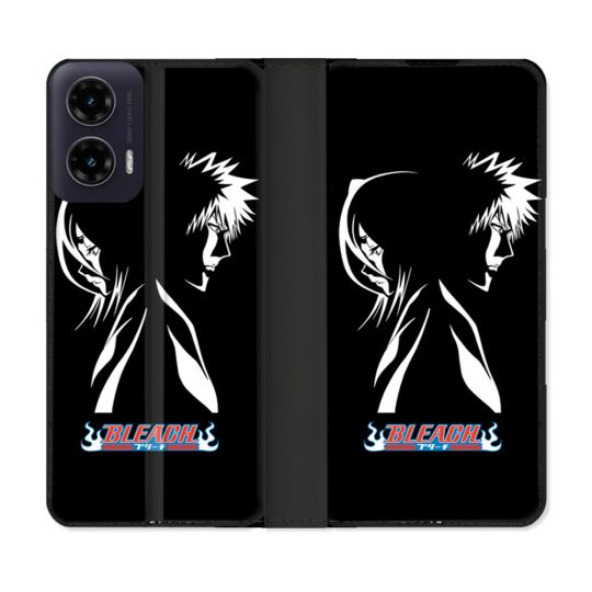 Housse cuir portefeuille Pour Motorola G35 5G Manga Bleach Duo