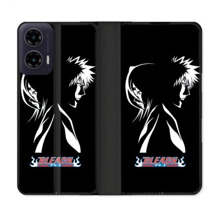 Housse cuir portefeuille Pour Motorola G35 5G Manga Bleach Duo