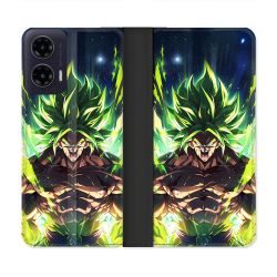 Housse cuir portefeuille Pour Motorola G35 5G Manga Dragon Ball Broly