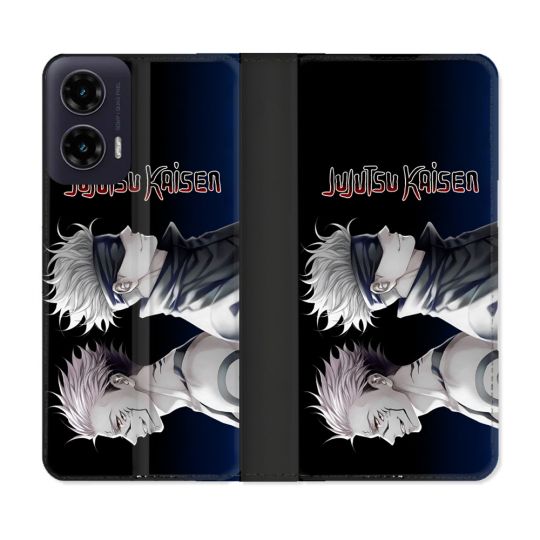 Housse cuir portefeuille Pour Motorola G35 5G Manga Jujutsu Kaisen