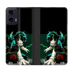 Housse cuir portefeuille Pour Motorola G35 5G Manga My Hero Academia Deku