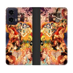 Housse cuir portefeuille Pour Motorola G35 5G Manga One Piece Nakama