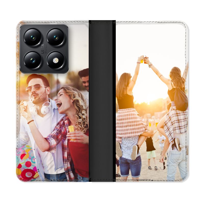 Housse Cuir Portefeuille Personnalisée Pour Xiaomi 14T