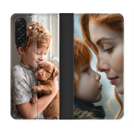 Housse Cuir Portefeuille Personnalisée Pour Samsung Galaxy A17 5G