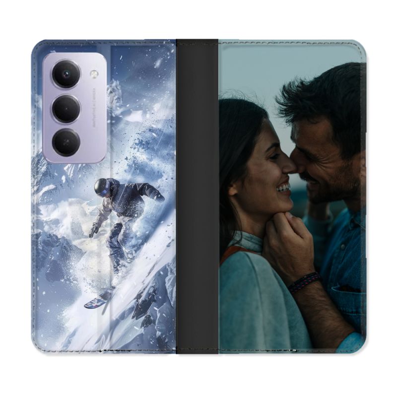 Housse Cuir Portefeuille Personnalisée Pour Xiaomi Redmi 15 4G