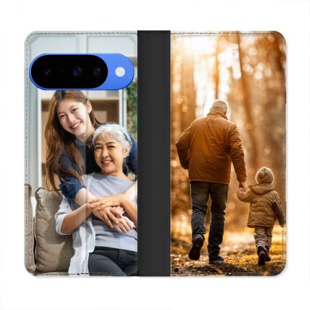 Housse Cuir Portefeuille Personnalisée Pour Google Pixel 10 Pro