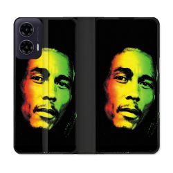 Housse cuir portefeuille Pour Motorola G35 5G Musique Bob Marley 2