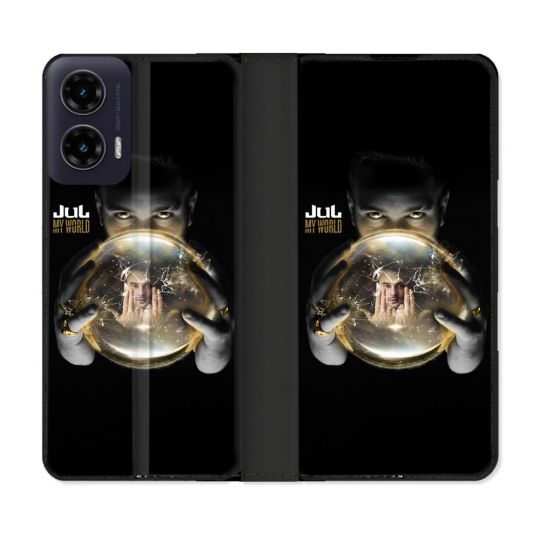 Housse cuir portefeuille Pour Motorola G35 5G Musique Jul Affiche