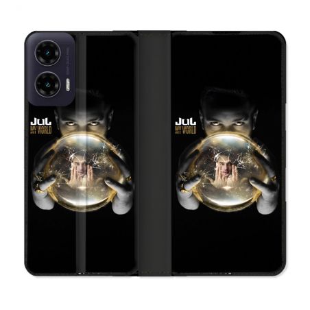 Housse cuir portefeuille Pour Motorola G35 5G Musique Jul Affiche