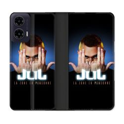 Housse cuir portefeuille Pour Motorola G35 5G Musique Jul Signe