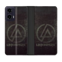 Housse cuir portefeuille Pour Motorola G35 5G Musique Rock Linkin Park