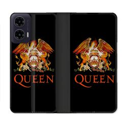 Housse cuir portefeuille Pour Motorola G35 5G Musique Rock Queen