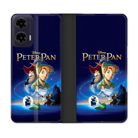 Housse cuir portefeuille Pour Motorola G35 5G Peter Pan Affiche