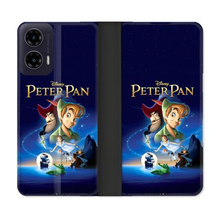 Housse cuir portefeuille Pour Motorola G35 5G Peter Pan Affiche