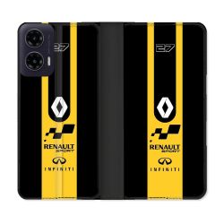 Housse cuir portefeuille Pour Motorola G35 5G Renault