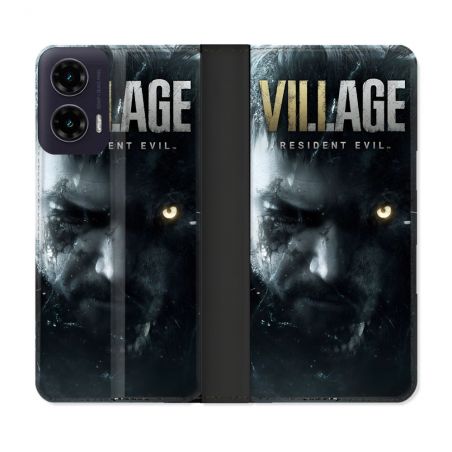 Housse cuir portefeuille Pour Motorola G35 5G Resident Evil