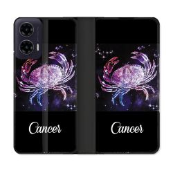 Housse cuir portefeuille Pour Motorola G35 5G Signe Zodiaque 2 Cancer