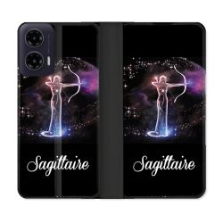Housse cuir portefeuille Pour Motorola G35 5G Signe Zodiaque 2 Sagittaire