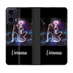 Housse cuir portefeuille Pour Motorola G35 5G Signe Zodiaque 2 Verseau
