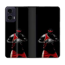 Housse cuir portefeuille Pour Motorola G35 5G Sport Basketeur