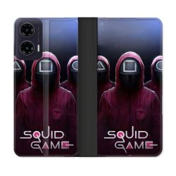 Housse cuir portefeuille Pour Motorola G35 5G Squid Game