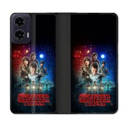 Housse cuir portefeuille Pour Motorola G35 5G Stranger Things Affiche 1