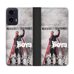 Housse cuir portefeuille Pour Motorola G35 5G The Boys Affiche