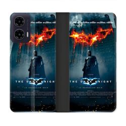 Housse cuir portefeuille Pour Motorola G35 5G The Dark Night