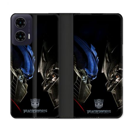 Housse cuir portefeuille Pour Motorola G35 5G Transformers