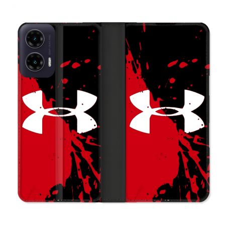 Housse cuir portefeuille Pour Motorola G35 5G Under Armour