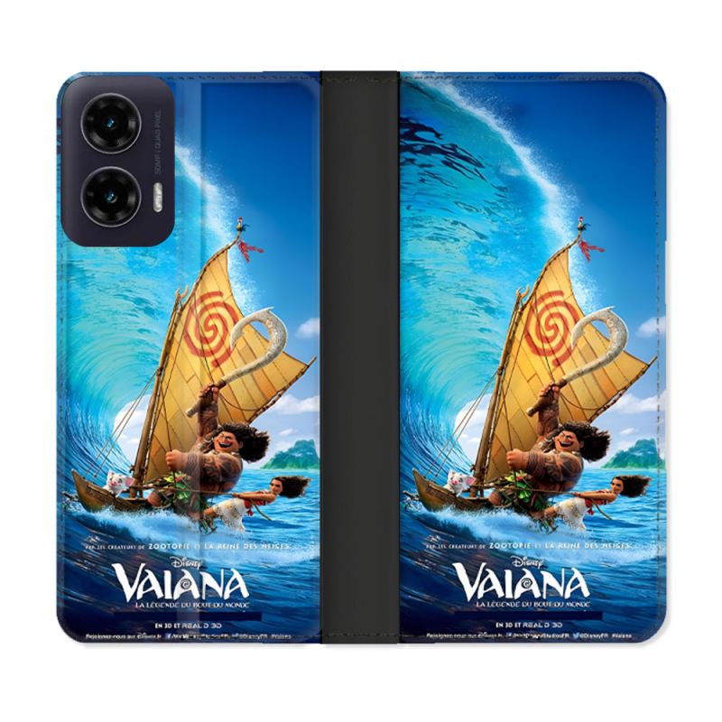 Housse cuir portefeuille Pour Motorola G35 5G Vaiana