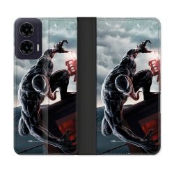 Housse cuir portefeuille Pour Motorola G35 5G Venom