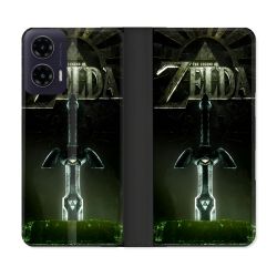 Housse cuir portefeuille Pour Motorola G35 5G Zelda