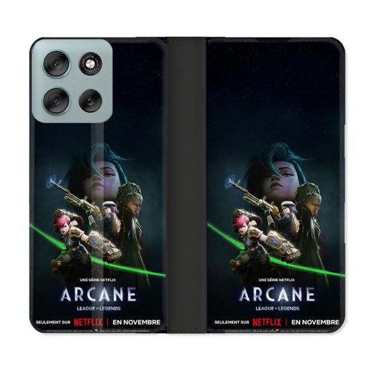Housse cuir portefeuille Pour Motorola G56 5G Arcane Affiche