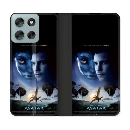 Housse cuir portefeuille Pour Motorola G56 5G Avatar