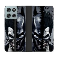 Housse cuir portefeuille Pour Motorola G56 5G Batman Joker