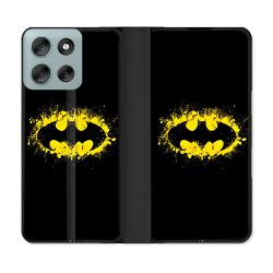 Housse cuir portefeuille Pour Motorola G56 5G Batman Logo
