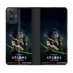 Housse cuir portefeuille Pour Motorola G55 5G Arcane Affiche