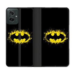 Housse cuir portefeuille Pour Motorola G55 5G Batman Logo