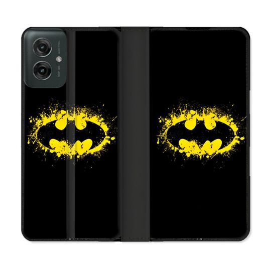 Housse cuir portefeuille Pour Motorola G55 5G Batman Logo