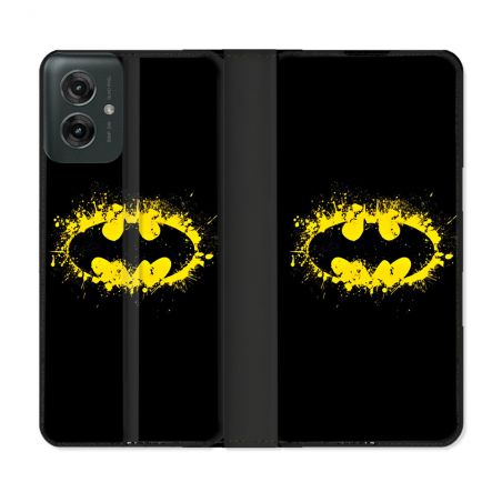 Housse cuir portefeuille Pour Motorola G55 5G Batman Logo