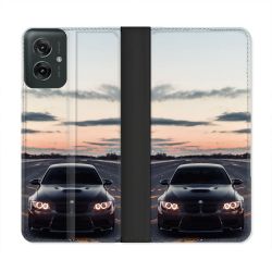 Housse cuir portefeuille Pour Motorola G55 5G BMW Serie